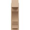 Ekena Millwork 8-in W x 16-in D x 28-in H Balboa Block Rough Cedar Woodgrain TimberThane Outlooker, Primed Tan OUTUR080X16X28BOA44RCPR - alternate 4